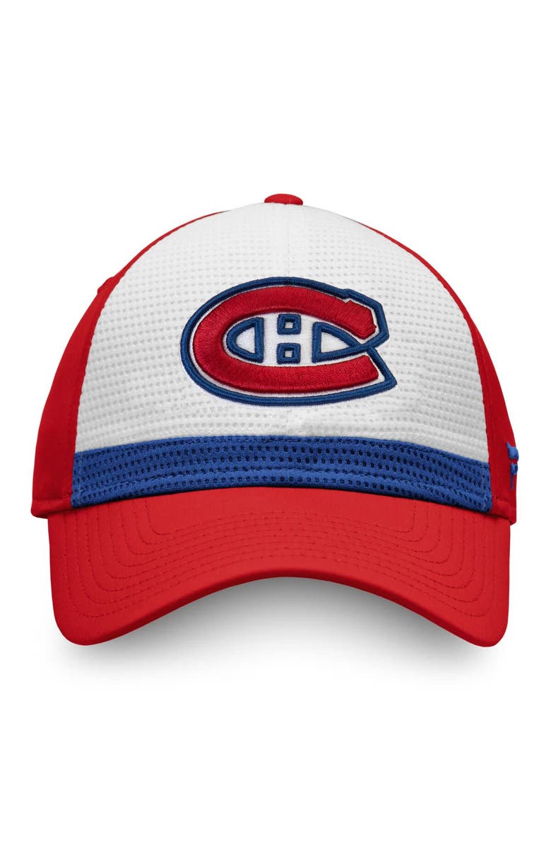 FANATICS Men's Fanatics Branded White/Red Montreal Canadiens Breakaway Current Jersey Flex Hat, Alternate, color, White