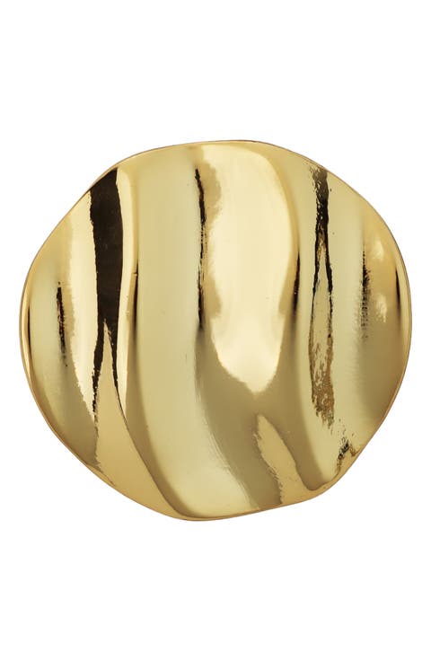 Wave Circle Brooch