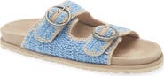 Laidback London Clay Crochet Buckle Strap Slide Sandal