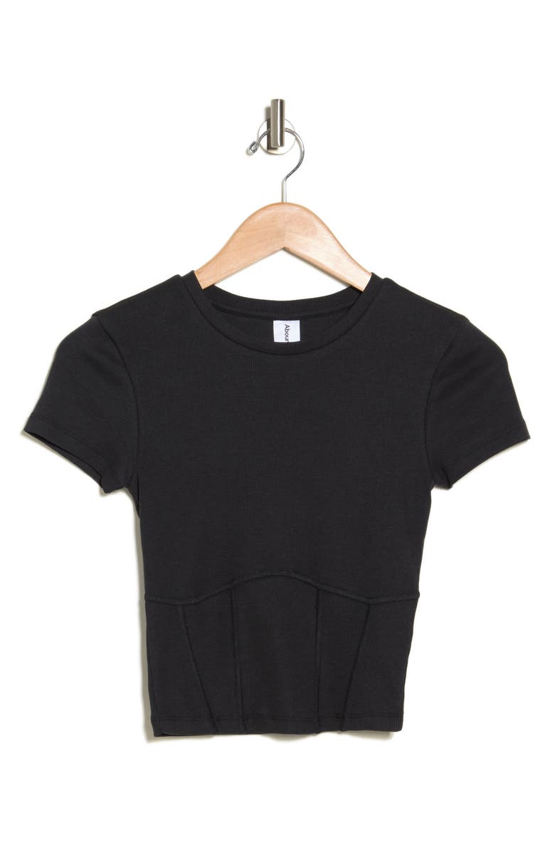 Abound Corset Seamed Baby T-Shirt, Alternate, color,