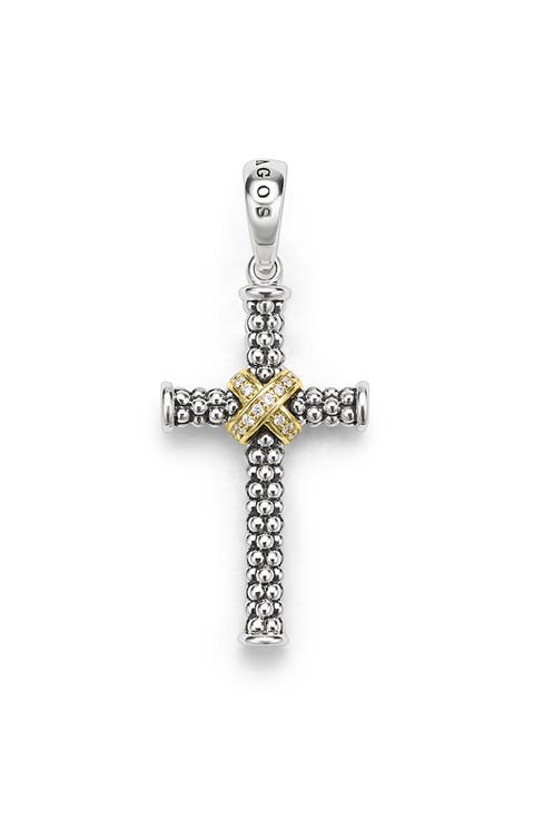 Small Anthem Diamond Cross Pendant