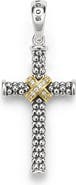 LAGOS Small Anthem Diamond Cross Pendant