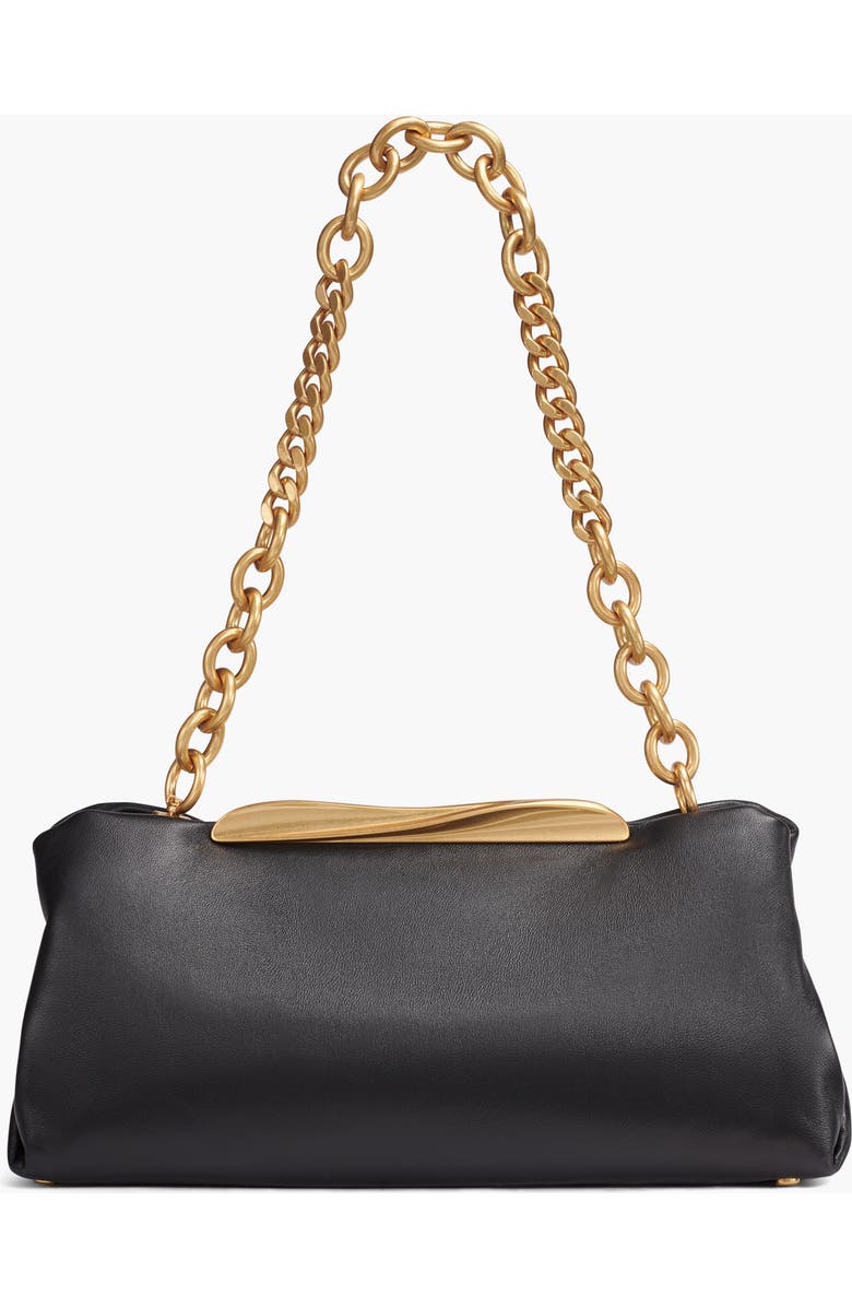 Donna Karan New York Poplin Clutch, Alternate, color, Blk/Gold