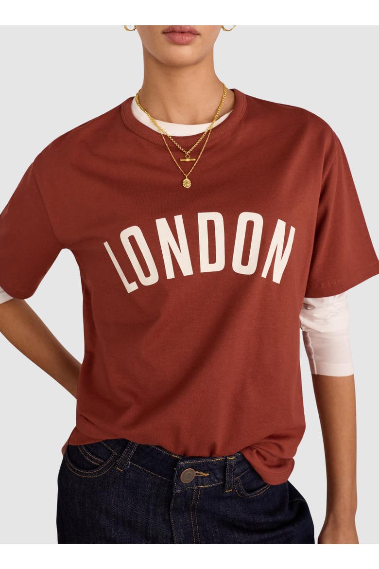 Kit London T-Shirt, Alternate, color, Terracotta