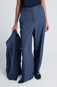 Kenneth Cole High Waist Wide Leg Boyfriend Pants