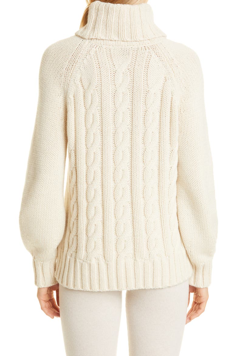 Chunky Turtleneck Sweater, Alternate, color, VANILLA