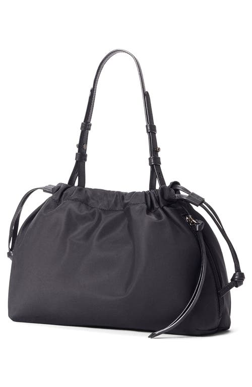 Mz Wallace Small Waverly Nylon Shoulder Bag In Black