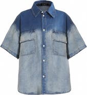 MOUSTACHE Gradient Denim Shirt