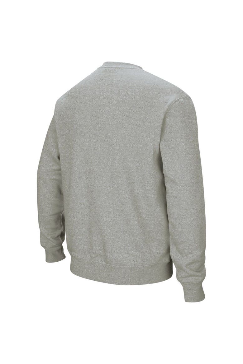 Men's Colosseum Heather Gray UCLA Bruins Arch & Logo Crew Neck Sweatshirt, Alternate, color, Heather Gray