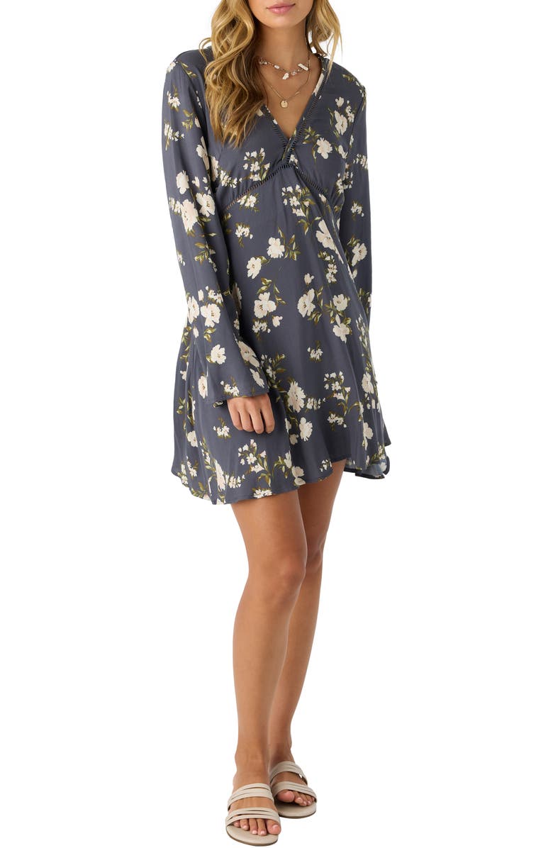 O'Neill Stevie Long Sleeve Dress, Alternate, color, Periscope