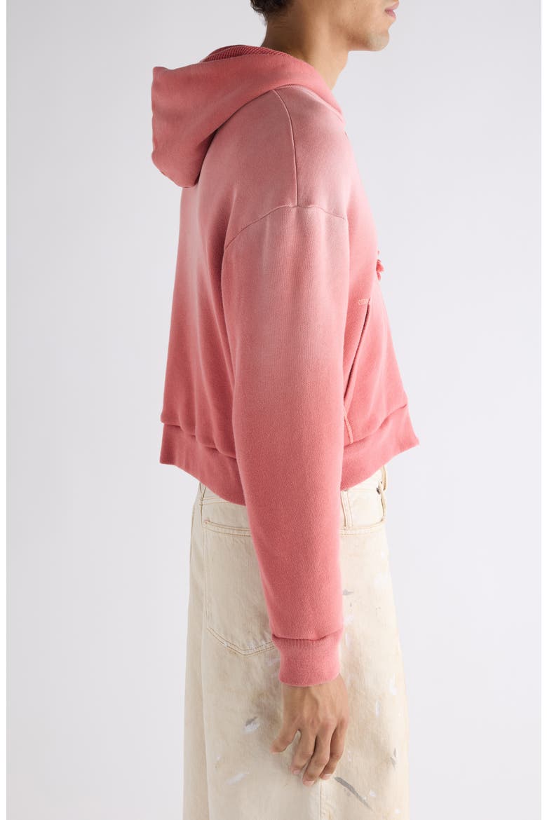Feida U Sunkissed Crop Zip-Up Hoodie, Alternate, color, RED
