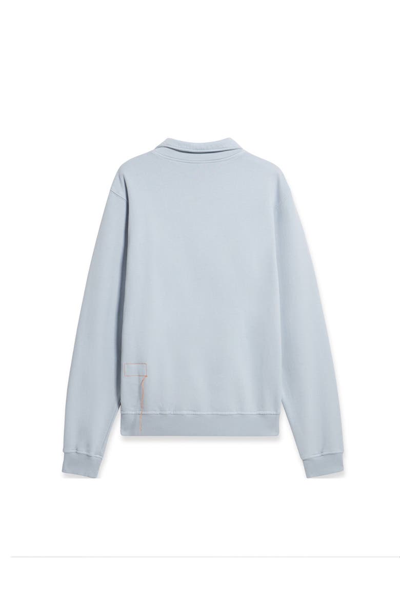 Fortela Yalep Brushed Jersey Quarter Zip Collared Sweatshirt, Alternate, color, Sky