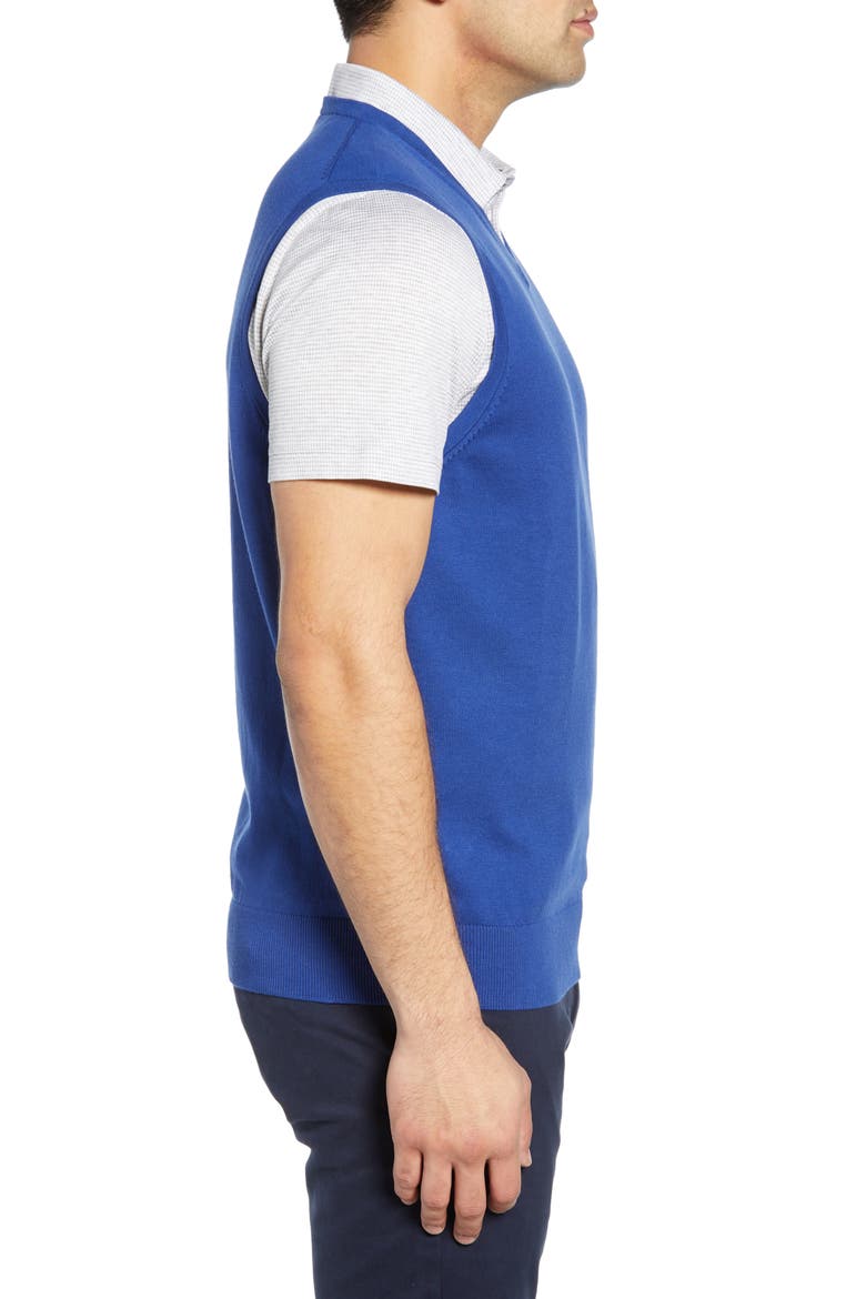 Lakemont V-Neck Sweater Vest, Alternate, color, TOUR BLUE
