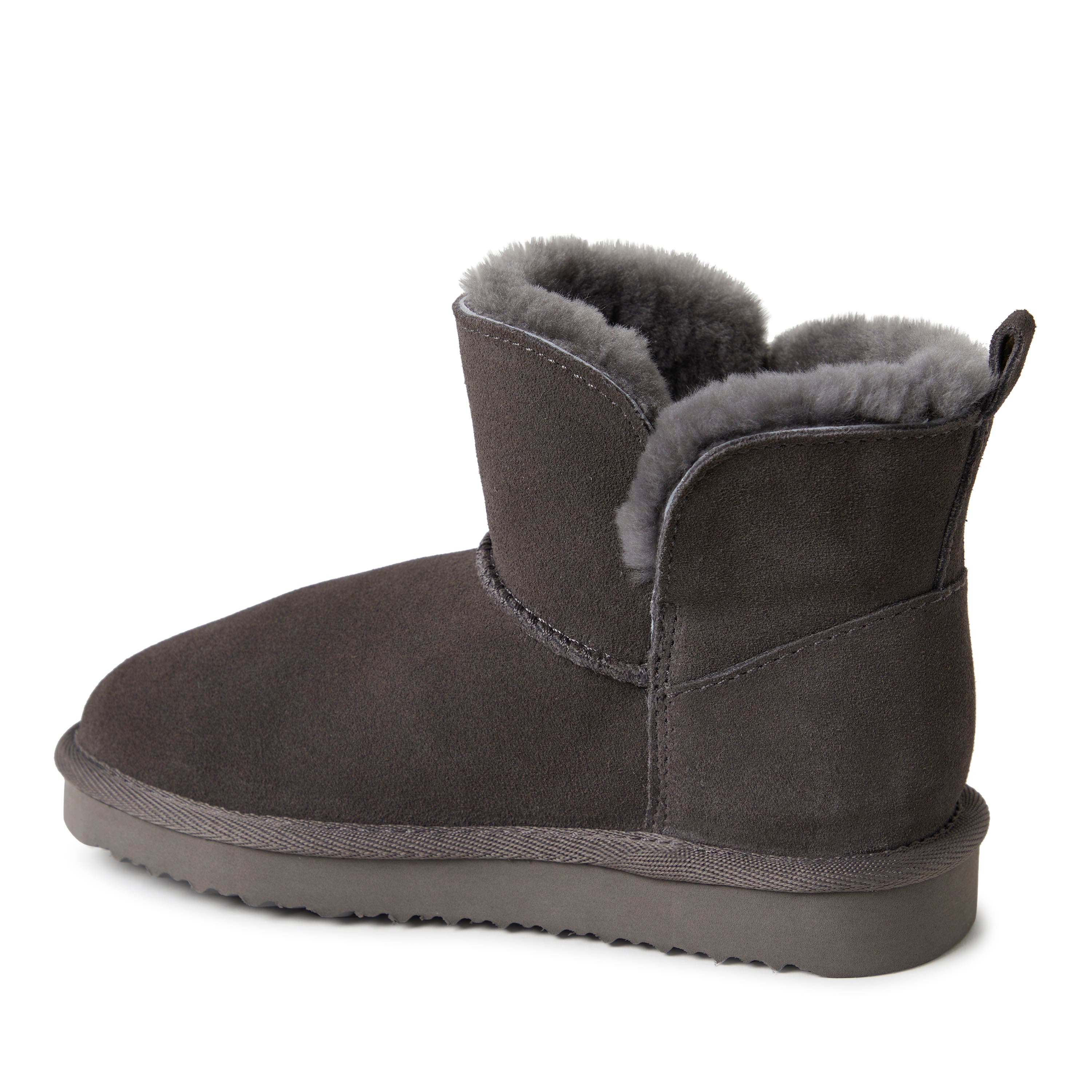 DEARFOAMS Kids' Fireside Bunbury Genuine Shearling Boot, Alternate, color, Grey