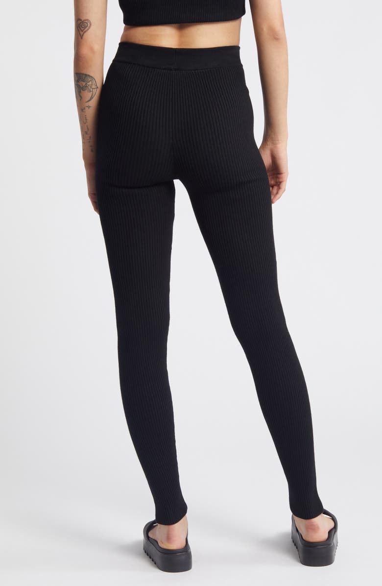 Fear of God Essentials Cotton Blend Rib Leggings, Alternate, color, 