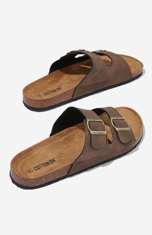 COTTON ON DOUBLE BUCKLE SANDAL