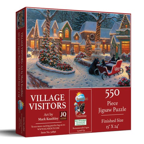 Village Visitors 550 piece Jigsaw Puzzle for Adults