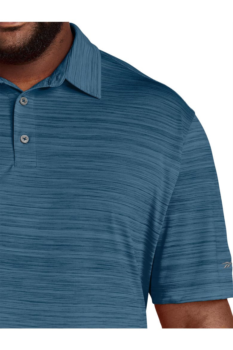 Big & Tall Performance Space-Dyed Polo Shirt, Alternate, color, ESCAPE BLUE