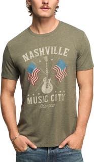 Lucky Brand Nashville Guitars Graphic T-Shirt