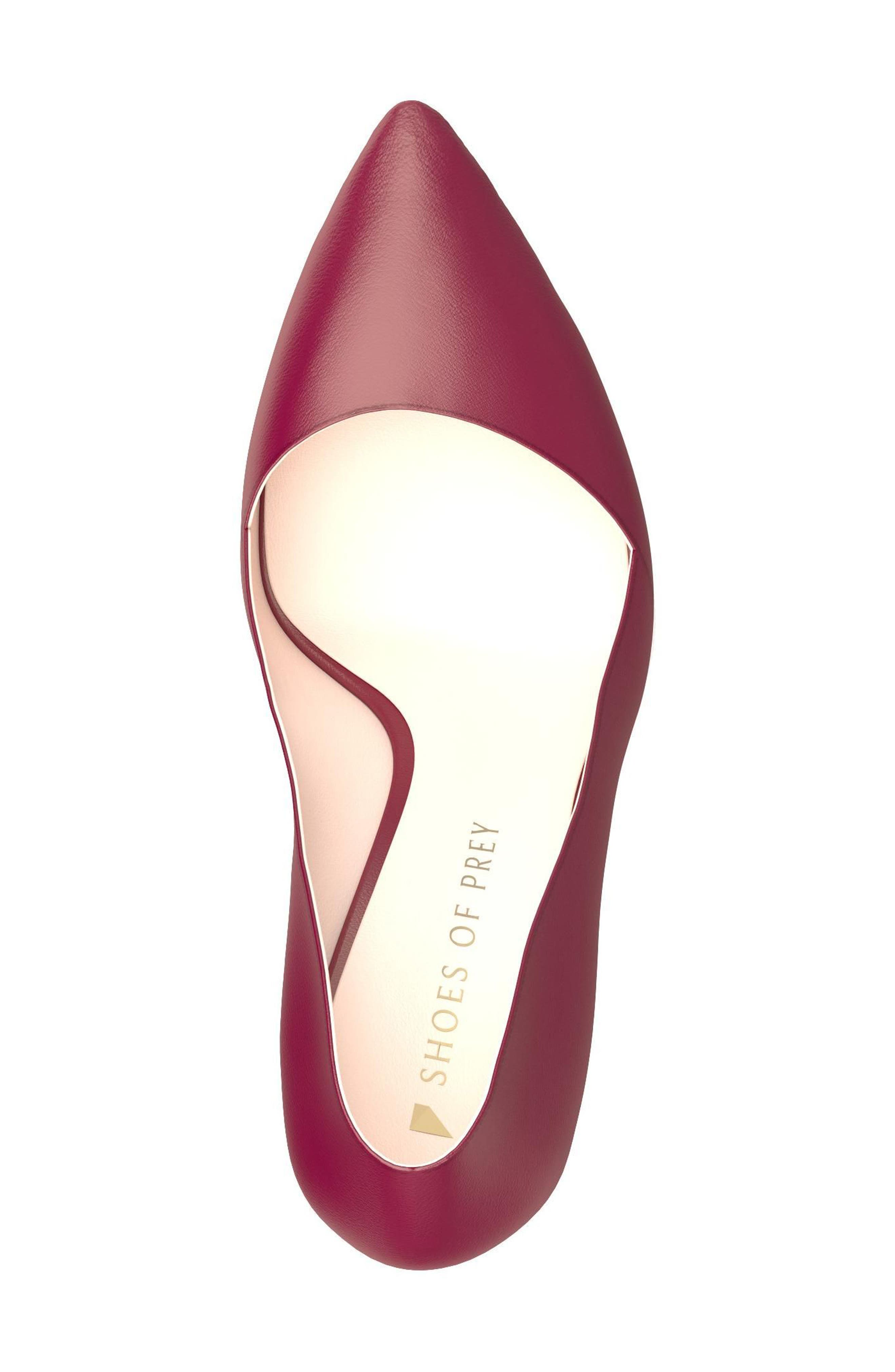 Block Heel Pump, Alternate, color, BURGUNDY LEATHER