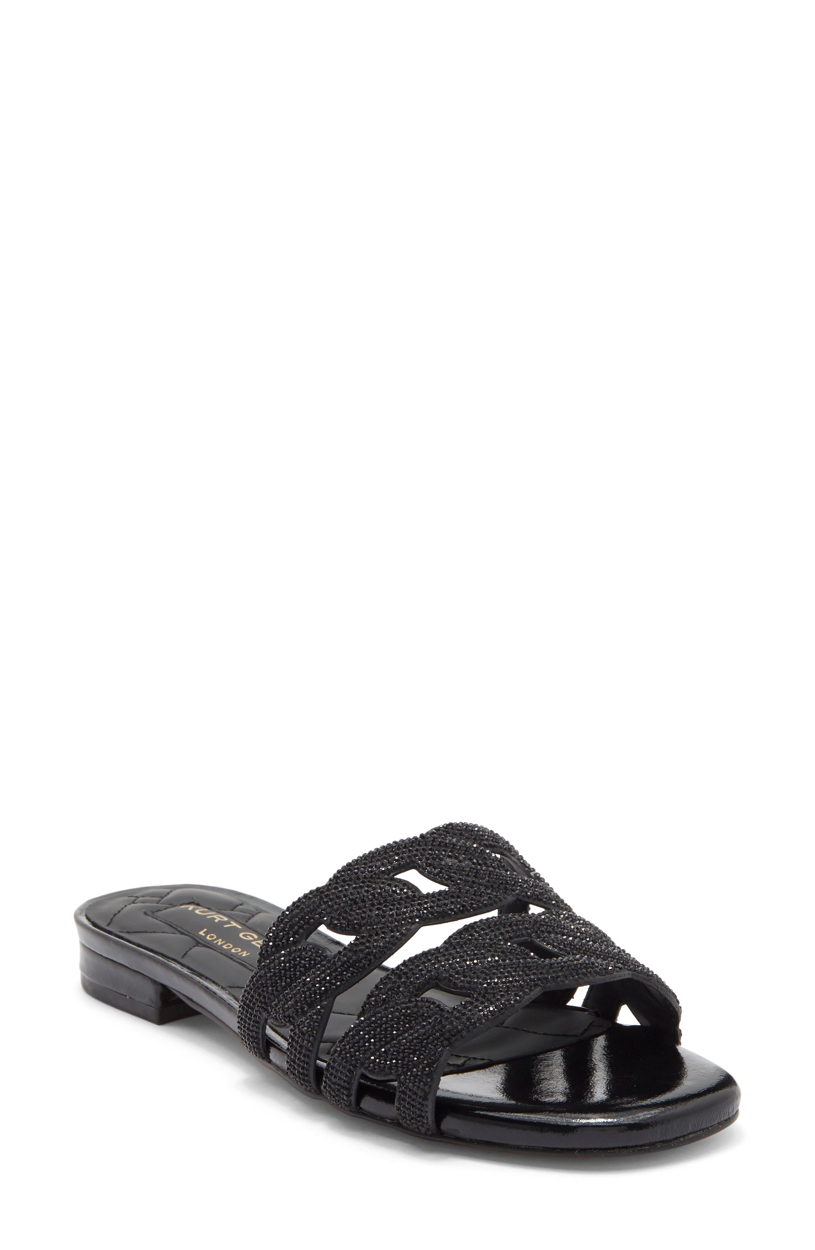 Kurt Geiger London Crystal Chain Slide Sandal