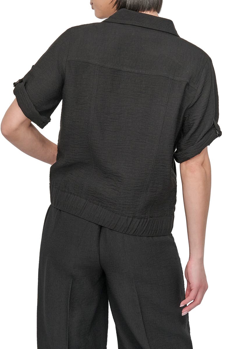 DKNY Roll Tab Jacket, Alternate, color, 