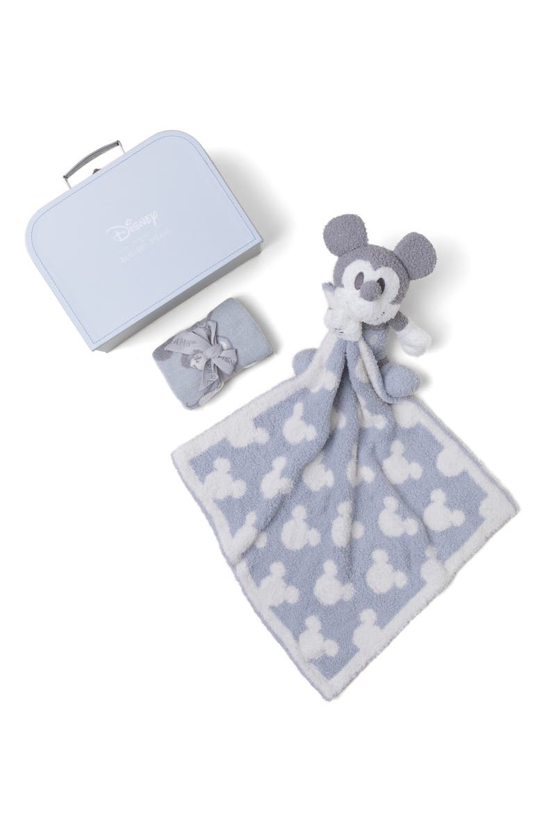 Barefoot Dreams<sup>®</sup> x Disney<sup>®</sup> Mickey Mouse CozyChic Ultra Lite<sup>™</sup> Bodysuit, Blanket Buddy & Keepsake Luggage Box Set, Alternate, color, Ocean Multi
