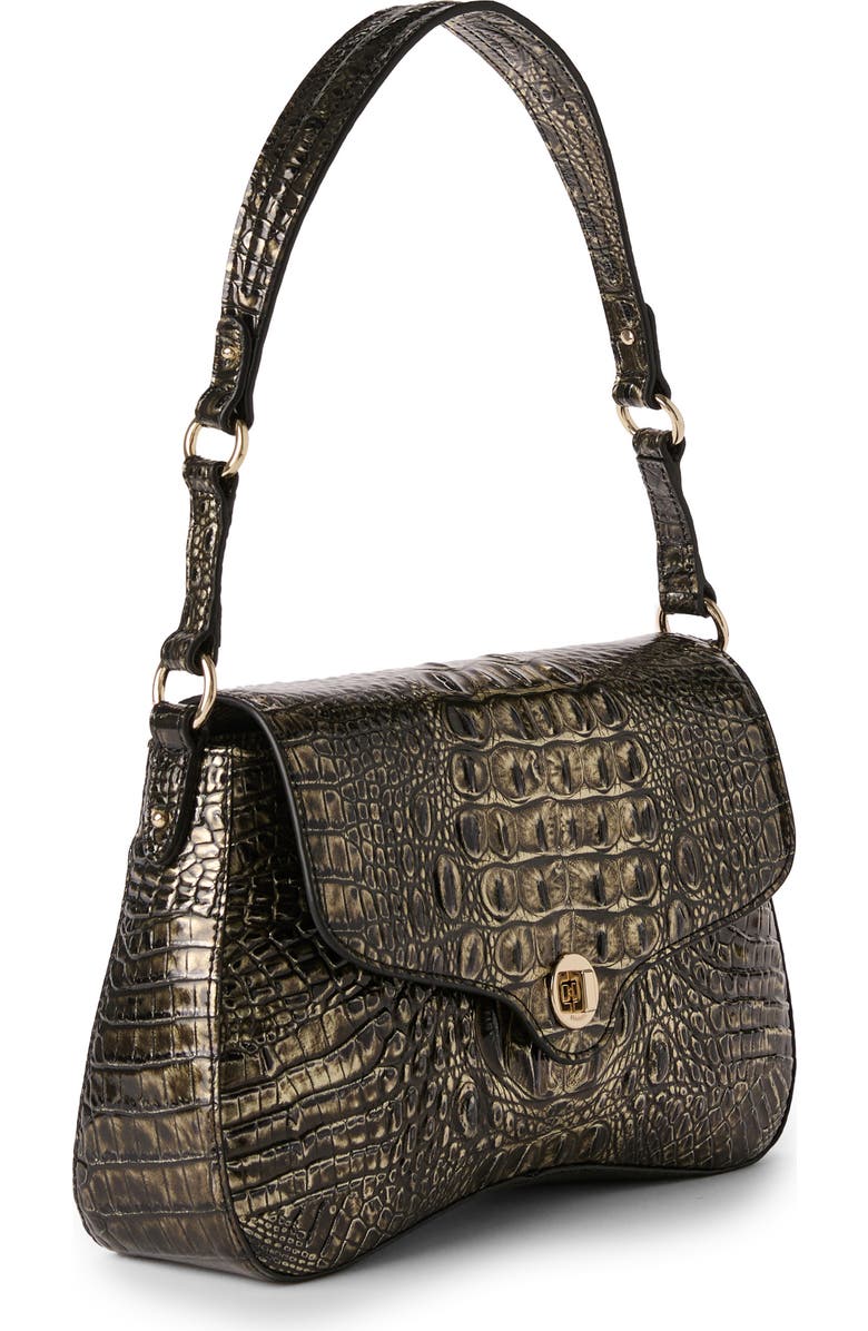 Brahmin Nerida Croc Embossed Leather Shoulder Bag, Alternate, color,