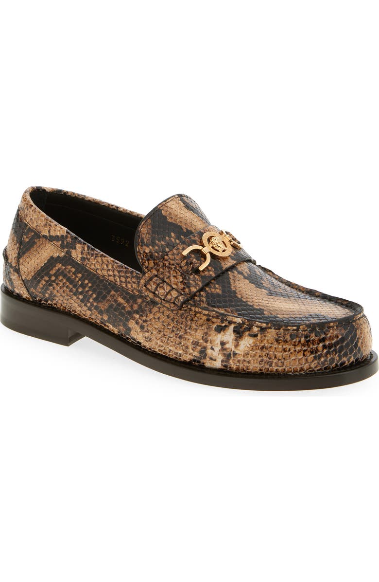Versace Medusa '95 Python Print Loafer, Main, color,