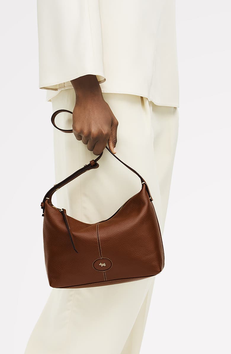 Radley Maldon Mews Medium Leather Shoulder Bag, Alternate, color, Cognac
