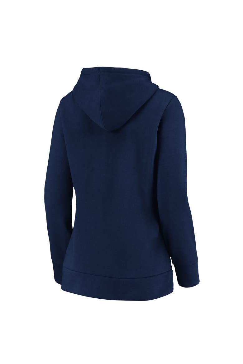 Women's Fanatics Branded Navy Detroit Tigers Primary Logo Team Block Full-Zip Hoodie, Alternate, color, Navy