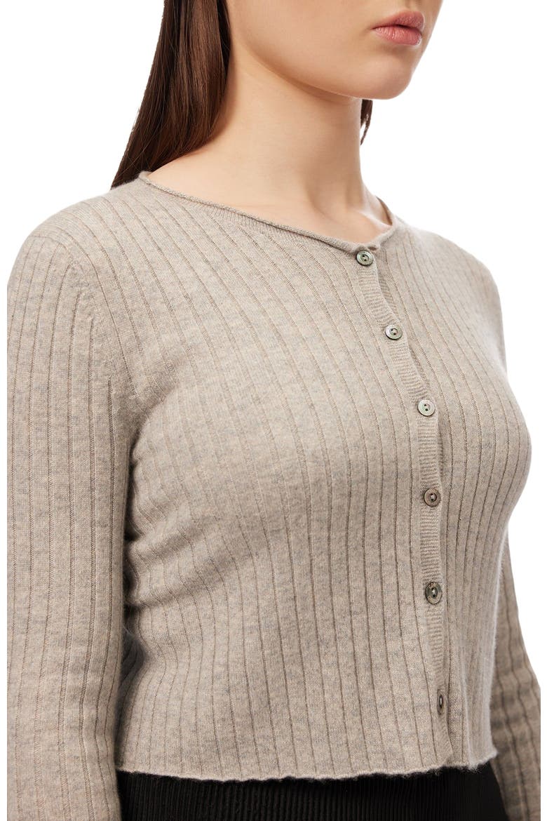 Lightweight Cashmere Cardigan, Alternate, color, dawn blue