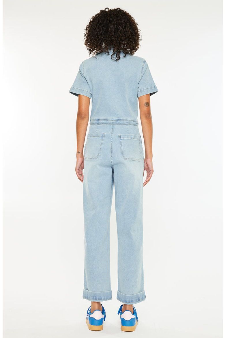 Paula Wide Leg Coveralls, Alternate, color, Light Wash