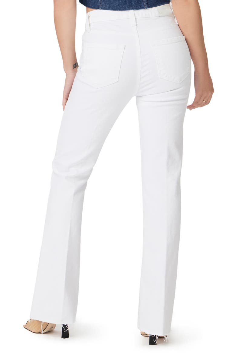 Laurel Canyon Raw Hem High Waist Bootcut Jeans, Alternate, color, CRSP WHT