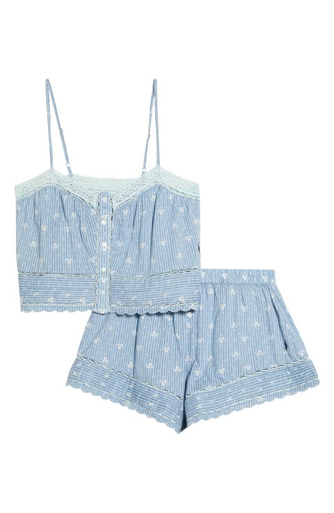 Cotton Voile Short Pajamas