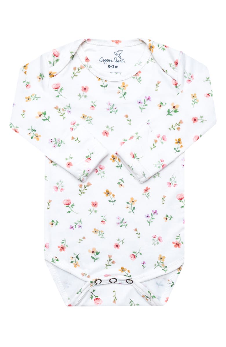 Copper Pearl Eloise Long Sleeve Bodysuit, Main, color, Eloise