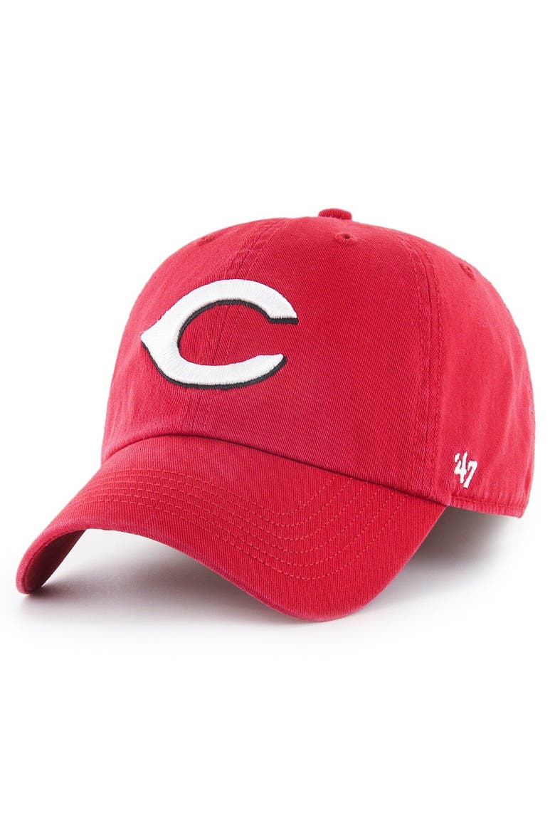 Men's '47 Red Cincinnati Reds Franchise Logo Fitted Hat, Main, color, Red