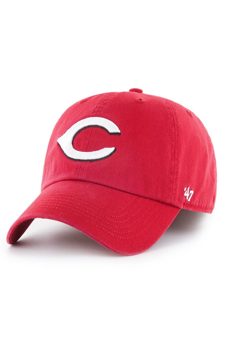 '47 Men's '47 Red Cincinnati Reds Franchise Logo Fitted Hat, Main, color, Red
