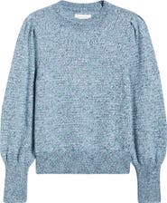 Treasure & Bond Marl Balloon Sleeve Crewneck Sweater