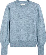 Treasure & Bond Marl Balloon Sleeve Crewneck Sweater