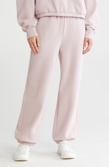 Z By Zella Feather Fleece Relaxed Joggers In Purple