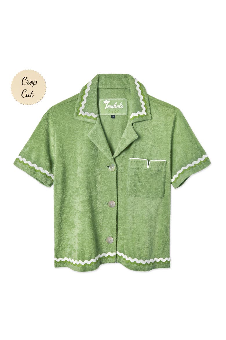 'Rick Rack' Cabana ~ Crop Cut, Main, color, Green