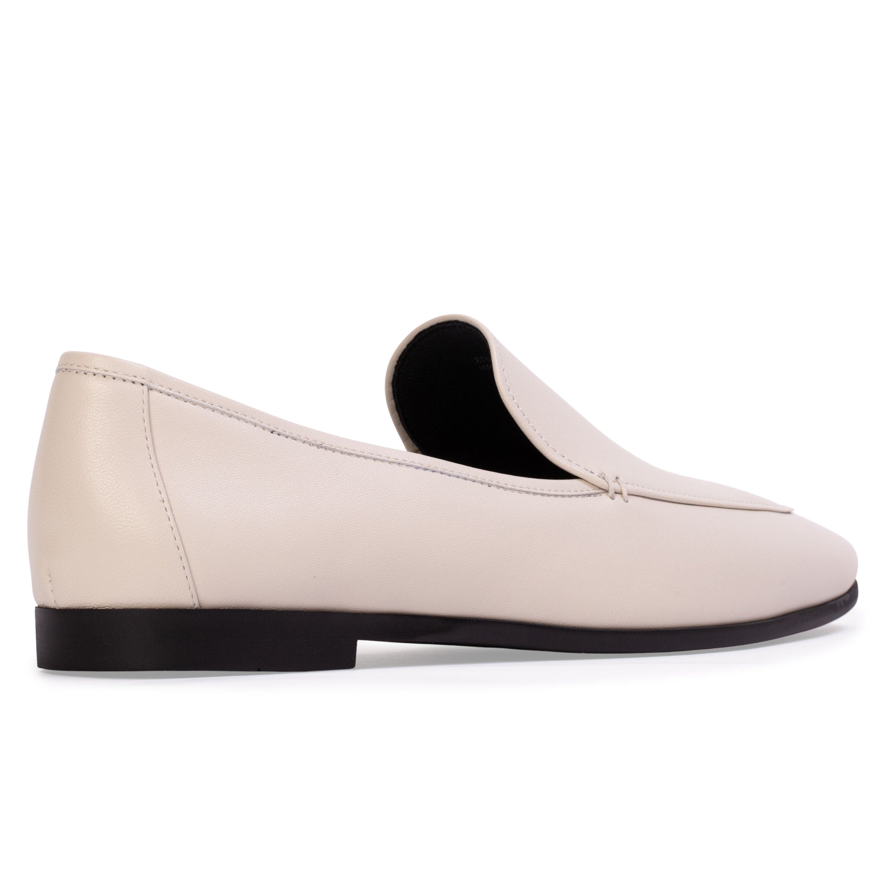Allie Leather Loafer, Alternate, color, Coconut Leather