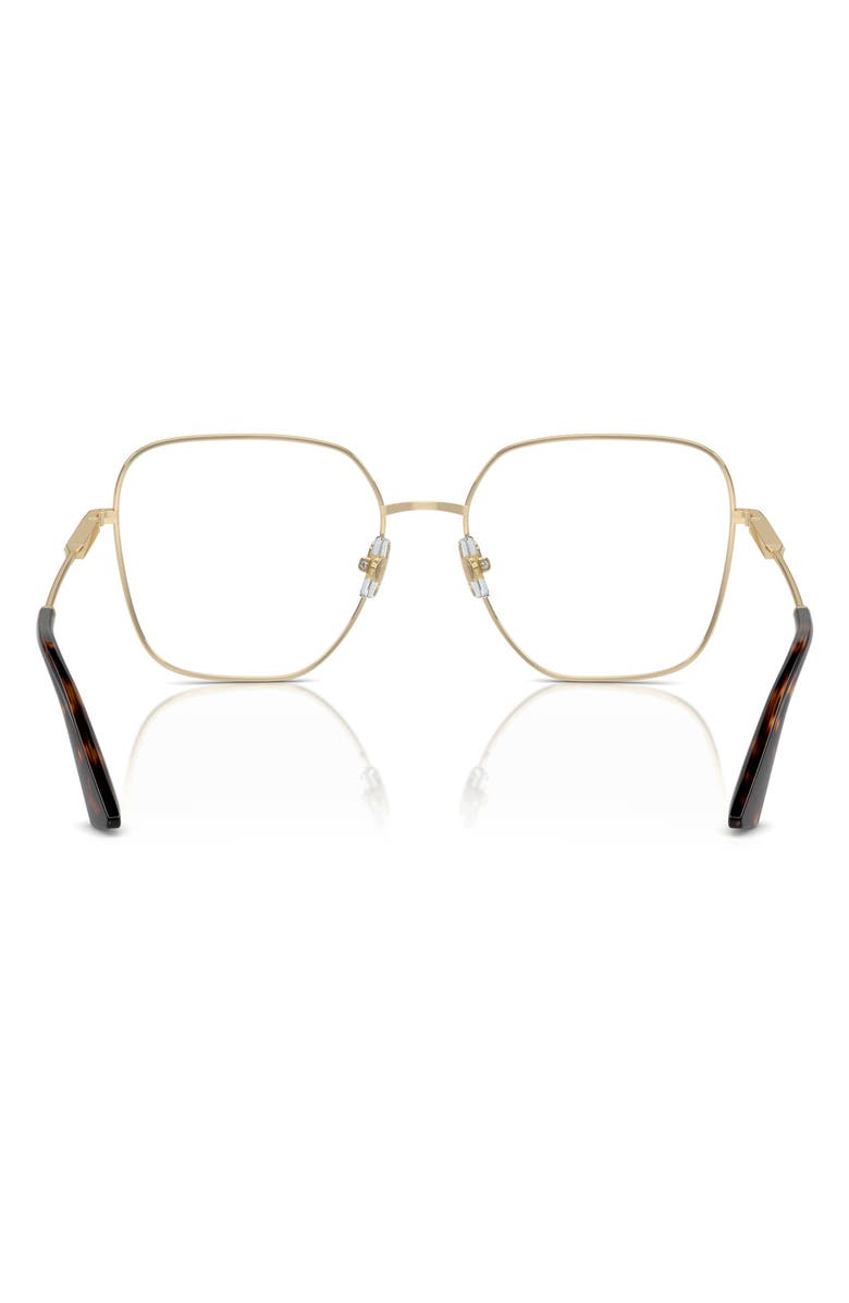 Jimmy Choo 53mm Square Optical Glasses, Alternate, color, Pale Gold / Demo Lens