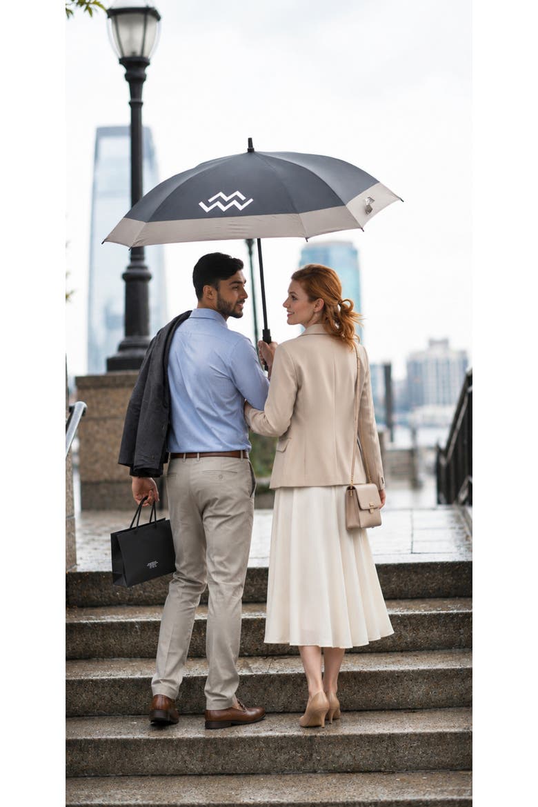 Premium 62-Inch Square Golf Umbrella with UV Protection, Alternate, color, Gray