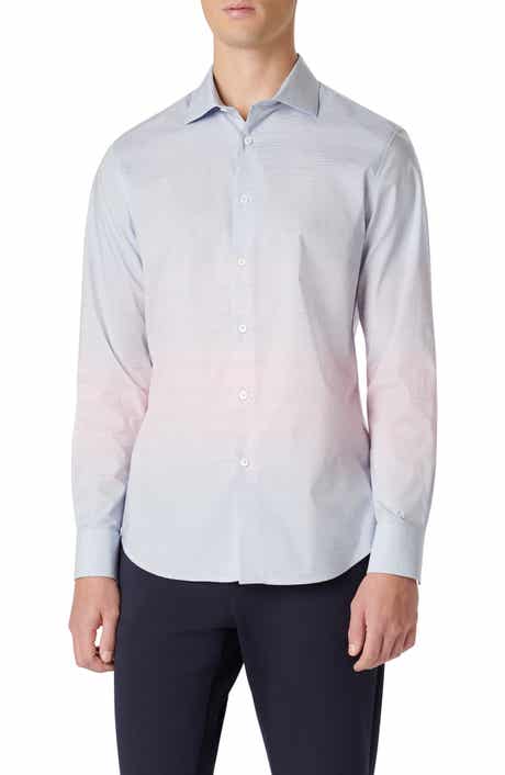 Bugatchi Axel Shaped Fit Woven Button-Up Shirt