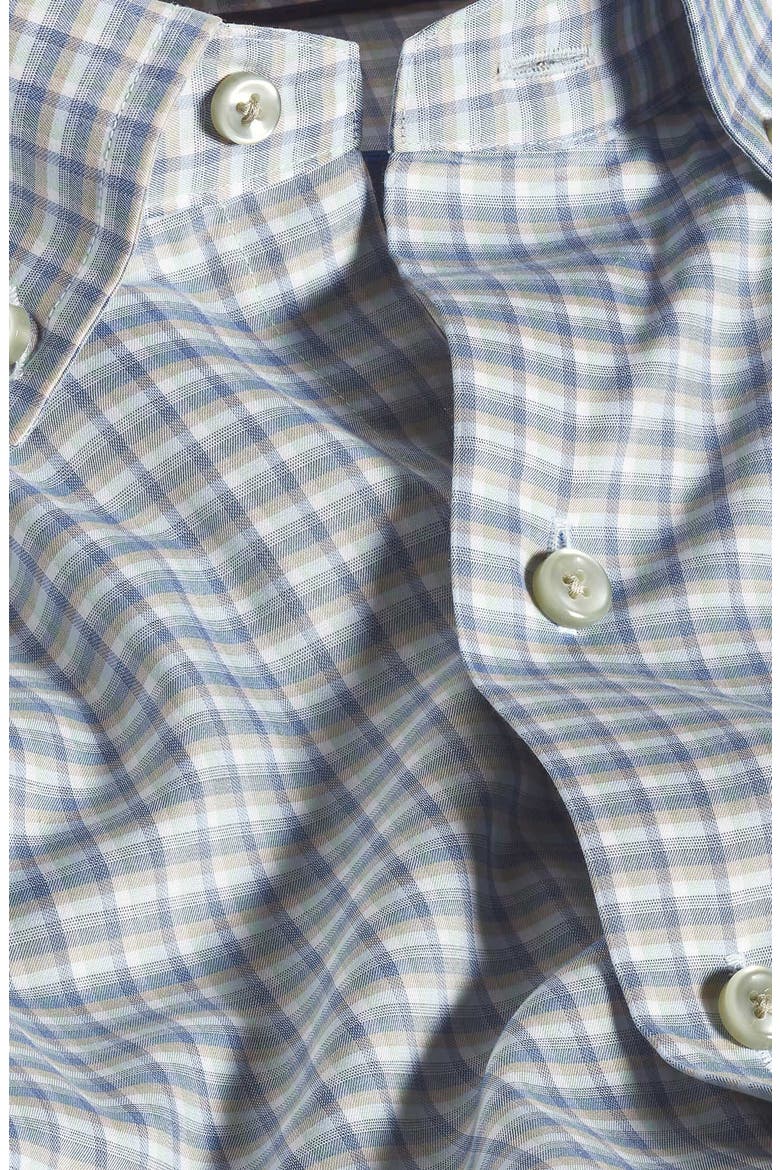 Twill Check Sport Shirt, Alternate, color, SAGE/ BLUE