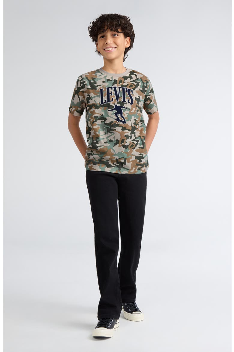 Kids' Skate Camo T-Shirt, Alternate, color, PUMICE STONE