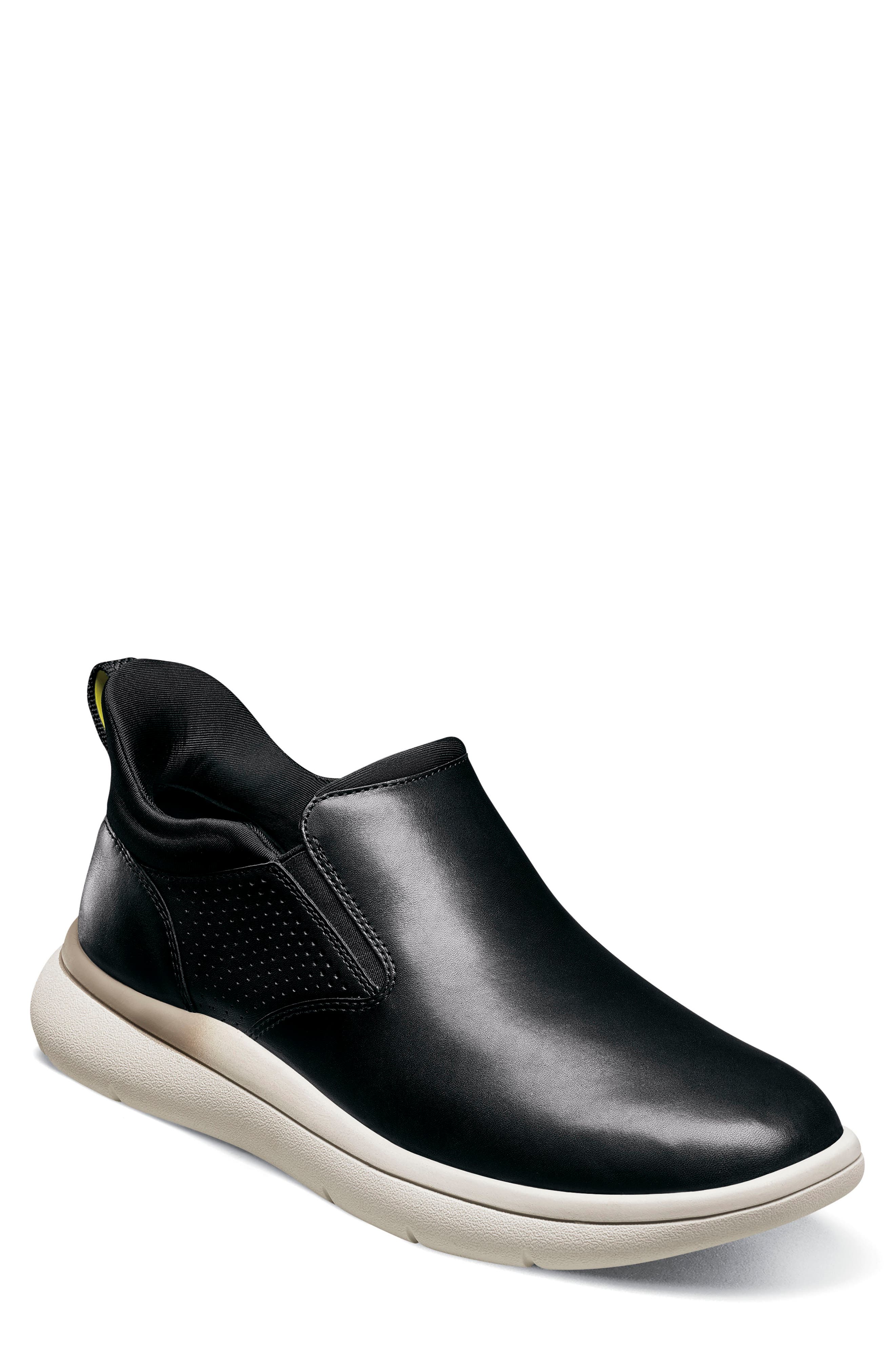 Florsheim Fleet Plain Toe Sneaker, Main, color, Black