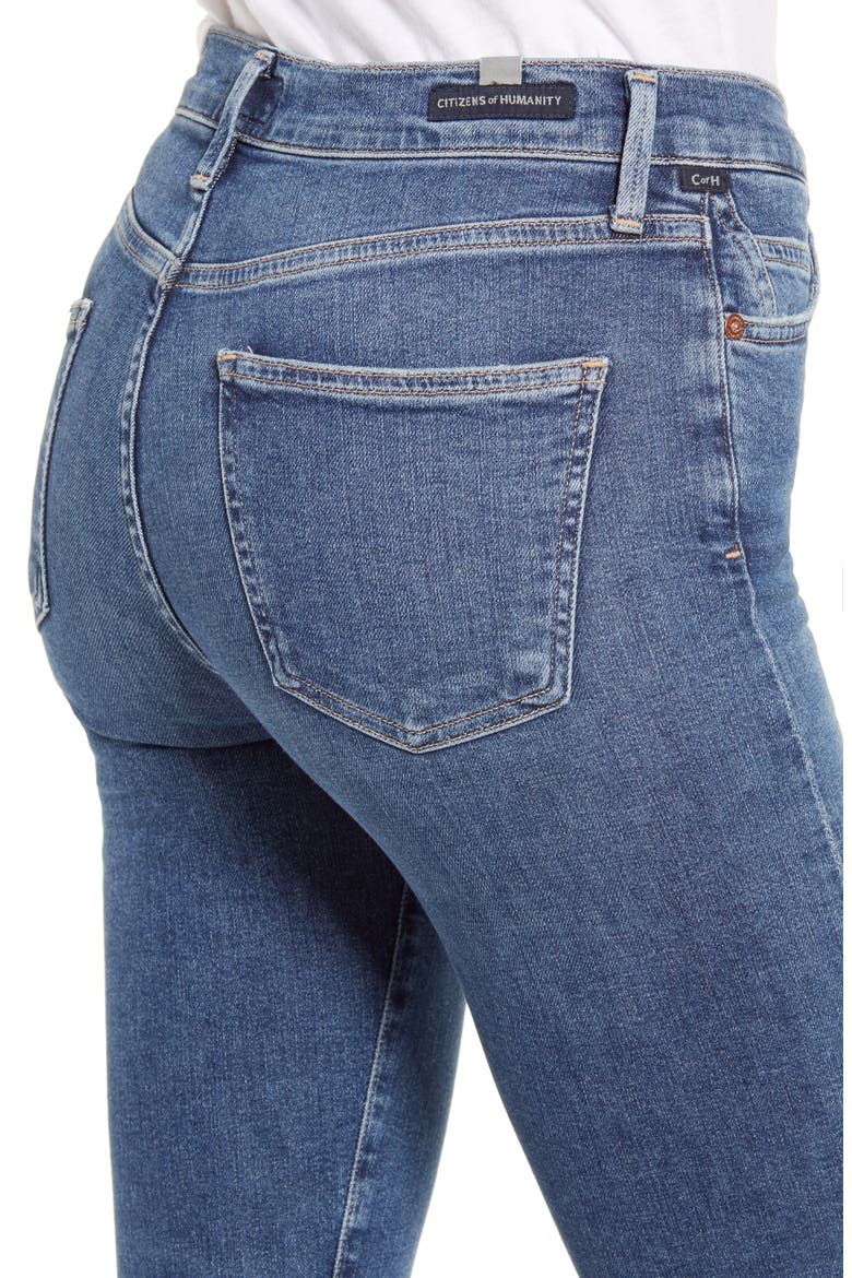 Rocket High Waist Crop Skinny Jeans, Alternate, color, STORY